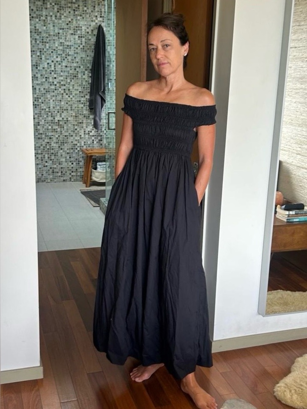 Shirred Off The Shoulder Dress Matteau - from Goop - Picture 4 of 4